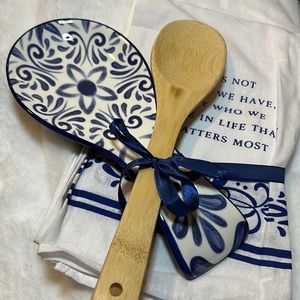 Dish Towel and Spoon Rest Set